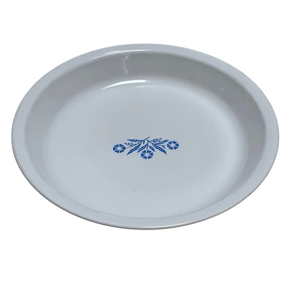 Vintage Corning Ware Blue Cornflower P-309 Pie Plate Dish 9” Made in USA